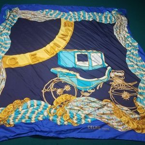 Celine 32 x 32 Silk Stagecoach Scarf